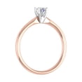thumbnail image 2 of 1/5 Carat 4-Prong Set Diamond Solitaire Engagement Ring Band in 14K Rose Gold (Ring Size 9), 2 of 5