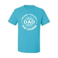 thumbnail image 2 of Wild Bobby,Dad Man Myth Legend Funny Dad Uncle Papa Granpa Dad Gift, Father's Day, Men Graphic Tees, Light Turquoise, 2XL, 2 of 3