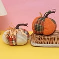 thumbnail image 3 of JJKBVCLO Simulation Of Color Window Of Pumpkin In Thanksgiving Festival; Party Atmosphere Layout Of Knitted Pumpkin ., 3 of 8