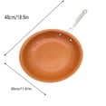thumbnail image 3 of Antqov Non-stick Copper Frying Pan with Ceramic Coating and Induction Cooking Oven Safe, Home Accessories, 3 of 4