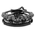 thumbnail image 7 of 3Pcs Luxury Glamour Royal Stacking Beaded Bracelet Set - Unisex Luxury Gift, 7 of 7