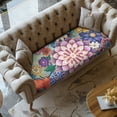 thumbnail image 3 of ZUXONGSY Boho Mandala Flower Couch Cushion Cover Sofa Cushion Dust Cover Size L Outdoor Cushion Cover Separate Sofa Seat Cushion Cover Decorative Cover for Upholstered Furniture, 3 of 5