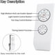 thumbnail image 5 of Ventilador de techo universal con mando a distancia Kit de distribución inalámbrica 110V/220V para casa/oficina/hotel/lub blanco, 5 of 5