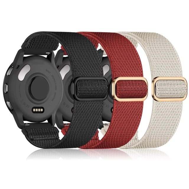 Bandas elásticas deportivas de nailon de 22 mm para Garmin Vivoactive 4/Venu 3
