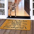 thumbnail image 3 of Do Not Knock or Ring Doorbell Sign Doormat Outdoor Entry Rug, Waterproof Door Mat for Inside Entryway Decor, Funny Welcome Mat Outdoor for Home Decor or Dog Mat for Muddy Paws, 30"x17"Indoor Doormat, 3 of 6