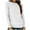 White, variant on Plebaso Women's Long Sleeve Pocket T-Shirts Casual Crew Neck Basic Tee Shirts Fall Winter Clothes