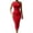 Red, variant on Kukoosong Women's Solid Color Sheath One Shoulder Sleeveless Summer Casual Elegant Party Club Cocktail Wedding Tea-Length Dresses