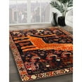 thumbnail image 3 of Ahgly Company Machine Washable Indoor Square Traditional Deep Red Area Rugs, 4' Square, 3 of 7