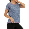 thumbnail image 5 of Women's Plus Size T shirts Round Neck Blouses T-Shirts for Women Long/Short Sleeve Shirt Loose Tops Casual Casual Twist Tops Blouse for Womens S-XXL, 5 of 6
