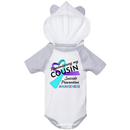 

Inktastic Remembering my Cousin- suicide prevention awareness Gift Baby Boy or Baby Girl Bodysuit
