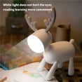 thumbnail image 4 of Wosthever Lámpara de noche recargable Lámpara de noche de reno Lámpara de lectura de protección ocular para dormitorio Iluminación y accesorios Marrón Wosthever HA026430-02, 4 of 6