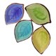 thumbnail image 4 of 4Pcs Ceramic Leaf Shape Bowls for Dipping Sauces with Glaze Finish, 4 of 5