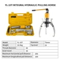thumbnail image 2 of Extracteur de Roue Hydraulique 5/10/15/20T Outils Séparateurs Réglables Deux Trois Mâchoires pour Atelier de Réparation de Garage, Levage Sans Effort, 2 of 7