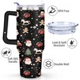 thumbnail image 3 of Santa Gifts Gingerbread Men Horse 40 Oz Tumbler with Handle Lid and Straw Stainless Steel Double Walled Vacuum Insulated Cup Merry Christmas Gifts Tumbler for Women Men Friends Outdoor Indoor, 3 of 6