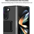 thumbnail image 3 of for Samsung Galaxy Fold5 Case, [Snug Touch Matte ] Military Grade Shockproof Protective Phone Case with Kickstand for Samsung Galaxy Fold 5 LTT Black, 3 of 9