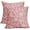 Pink, variant on Black Floral Pillow Covers 18x18 Set of 2 Brown Cream Vintage Flower Block Print Pattern Decorative Throw Pillowcases Outdoor Rustic Farmhouse Square Cushion Cases Decor for Home Couch Sofa Bed