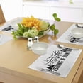 thumbnail image 4 of Ambesonne Hunting Place Mats Set of 4, Vintage Emblem, Standard Size, Black and White, 4 of 6