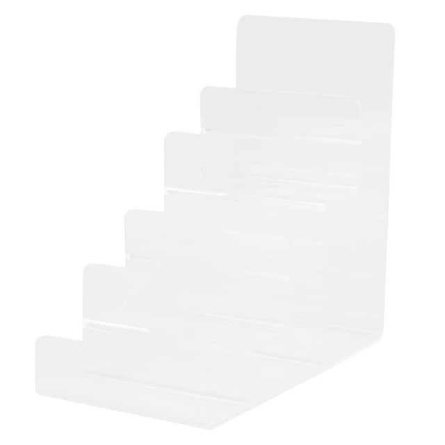Milisten Wallet Display Stand Acrylic Tabletop Storage Rack Multi-layer Display Rack