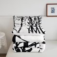 thumbnail image 4 of YST Tree Branch Comforter Set King, Abstract Ink Botanical Bedding, Black White, 4 of 5