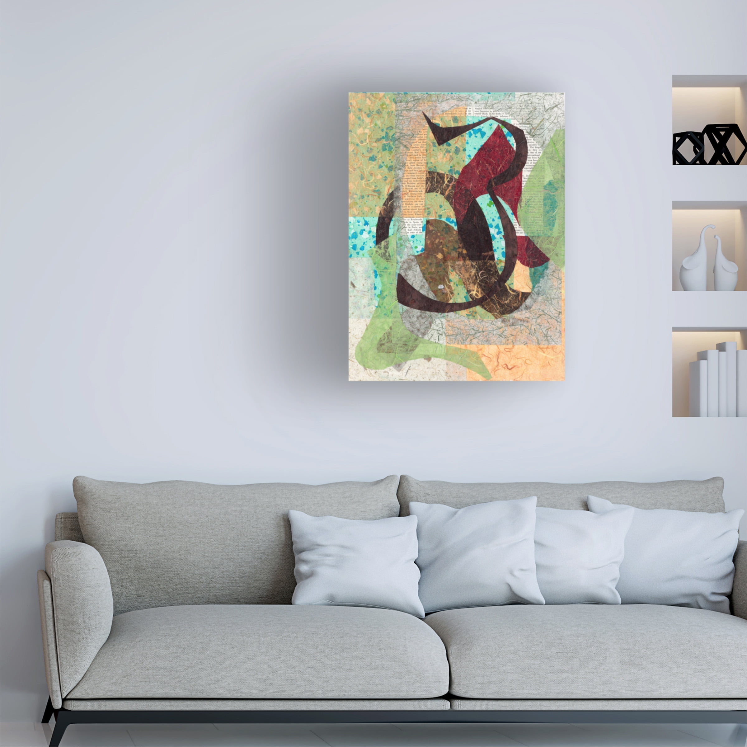 Canvas Wall Art - Ellen Kossoff 'Art Book 2' Wall Art for Living Room, Bedroom, or Office Décor by Trademark Fine Art - 35 x 47 Inches