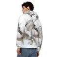 thumbnail image 4 of Uemuo Running White Horses for Men's Fashion Full-zip Hoodies & Sweatshirts with Kangaroo Pocket, Zip-up Hooded Sweatshirt, Moisture Wicking & Breathable-XX-Large, 4 of 5