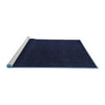thumbnail image 2 of Ahgly Company Machine Washable Indoor Round Abstract Blue Modern Area Rugs, 7' Round, 2 of 4