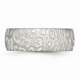 thumbnail image 4 of Primal Steel Stainless Steel Brushed & Polished Textured 8mm Band, 4 of 8