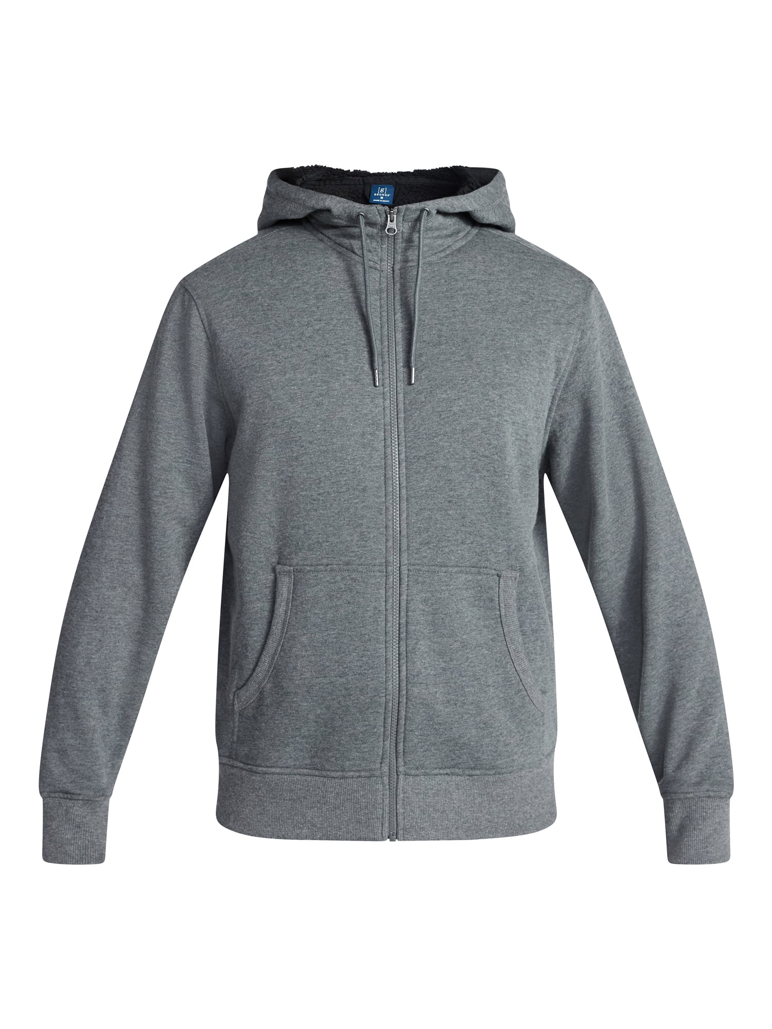 George Men's High Pile Fleece Hoodie, Sizes S-3XL