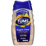 TUMS E-X Tablets Sugar Free Orange Cream 80 Tablets