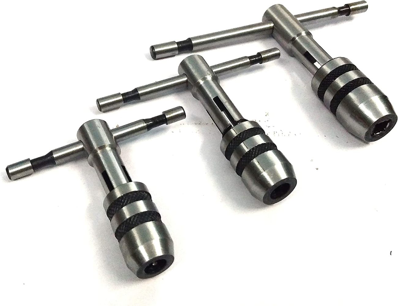 THANDLE TAP WRENCH SET OF 3 PCS SOLID COLLET JAWS FOR TAPPING
