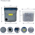 thumbnail image 2 of Raisingwell Dog Treat Pouch for Pet Walking and Training with Clicker 2 Cup Silicone Bag Small Fanny Pack Holder for Puppy Snack Dispenser Kit for Leash and Outdoor Use (Gray), 2 of 5