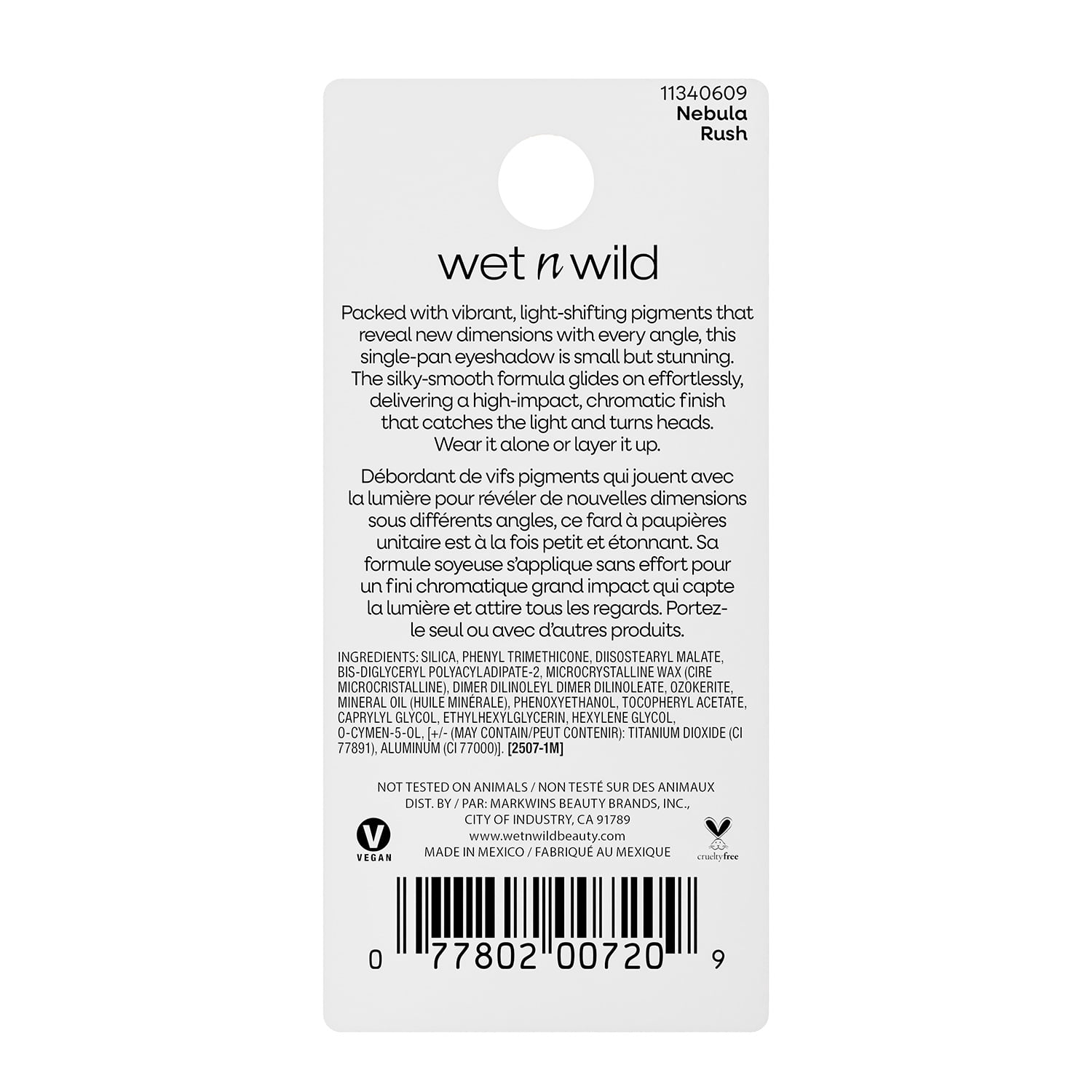 Wet n Wild Chameleon Chrome, Silky Eyeshadow in Nebula Rush , 0.04 OZ
