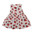 thumbnail image 2 of Coerni Toddler Kids Baby Girls Strawberry Printed Sleeveless Dress Summer Casual Loose Flowly 𝚅ibrant Color Vest Sundress, 2 of 5
