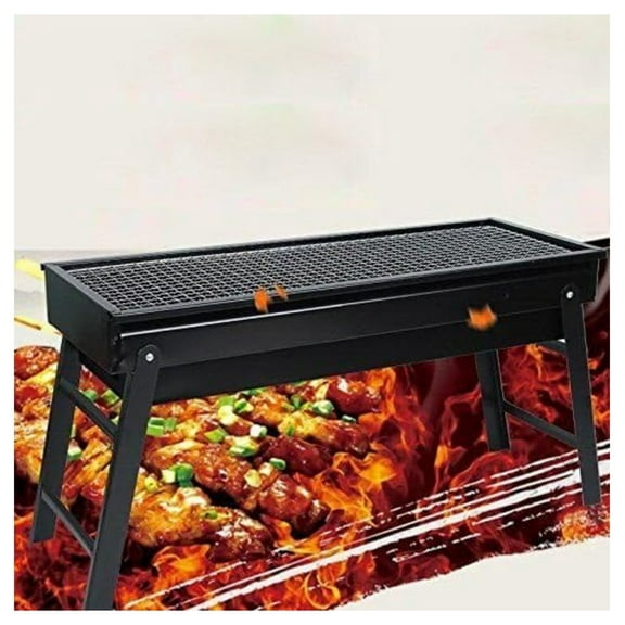 Portable BBQ Grill, Foldable Charcoal Grill for Outdoor Camping, Picnic, Patio - Lightweight 5.5lbs