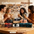 thumbnail image 2 of Reusable 35mm Film Camera With Built-In Flash, Focus-Free Point & Shoot, Manual Wind/Reload, ABS Retro Body – Uses Standard 135 Film Rolls (Film Not Included), 2 of 7