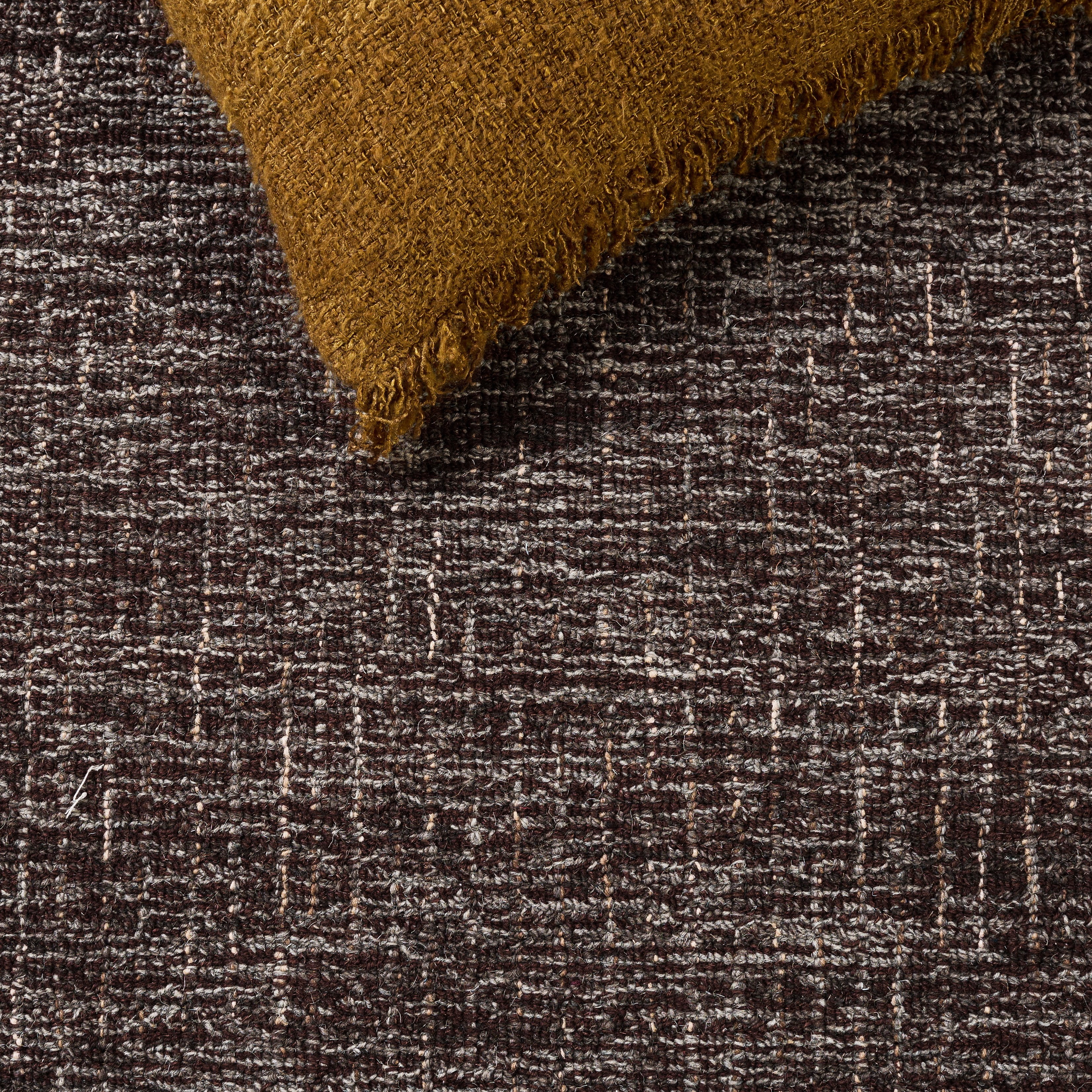 Safavieh Abstract Delia Distressed Wool Area Rug, Dark Brown, 6' x 6' Round