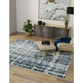 thumbnail image 3 of Jill Zarin Uptown Collection Area Rug - Lexington Avenue (7' 10" Square Navy Blue/Beige), 3 of 10