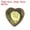 Olive Green, variant on Uxcell 60 Pcs Acrylic Heart Rhinestone 15mm Flat Back Plastic Gems for Jewelry Making, White