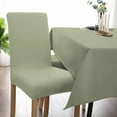 thumbnail image 4 of Dining Room Chair Covers, Sage Green Spring Stretch Parsons Chair Slipcovers Removable Kitchen Chair Protector Cover for Dining Room， Set of Set of 6, 4 of 7