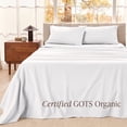 thumbnail image 3 of Bare Home Organic Flannel Sheet Set - 100% Organic Cotton - Deep Pocket - 4-Pieces - Full, White, 3 of 10