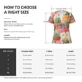 thumbnail image 5 of Naloa Succulent And Cactus Print T-Shirts Short Sleeve V Neck Tees for Women Fashion Tops Trendy Lightweight Soft Casual Summer Outfits Clothes, 5 of 5