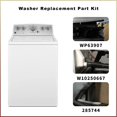 thumbnail image 2 of 3 Pcs WP63907 Ressort de Suspension, 1 pcs W10250667 Ressort de Contrepoids, 3 Pcs 285744 Kit de Machine à Laver Compatible avec Kenmore Whirlpool Pièce de Rechange, 2 of 6
