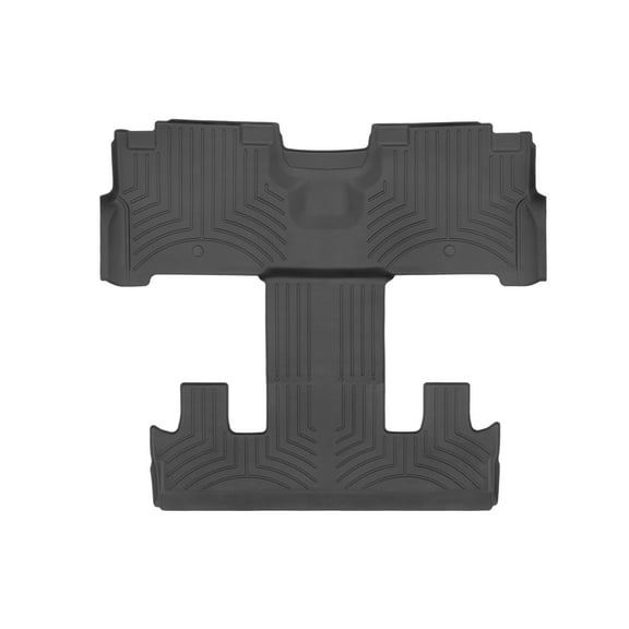 WeatherTech FloorLiner HP Custom Fit Floor Mats compatible with Expedition Max, Navigator L - Two piece - 2nd and 3rd row coverage, Black