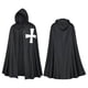 thumbnail image 3 of Capa de cruzado para Halloween, disfraz de caballero templario medieval, capa blanca y negra para adultos y niños., 3 of 4