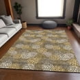 thumbnail image 6 of HomeRoots 672168 8 x 10 ft. Brown Taupe & Beige Polka Dot Washable Machine Made Rectangle Area Rug with UV Protection, 6 of 9