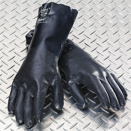 - 15.00 mil Neoprene Chemical Resistant Gloves, Blue, Size 10, 1 PR