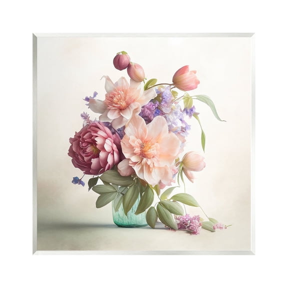 Stupell Industries Mixed Country Florals Botanical & Floral Painting Unframed Art Print Wall Art, 12 x 12