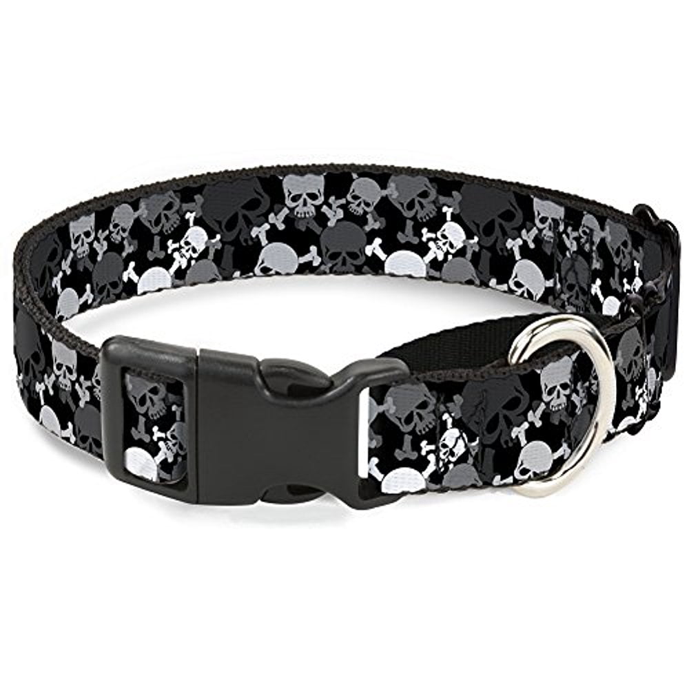 Buckle-Down Martingale Dog Collar - Mohawk Skulls - NO Star