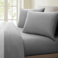thumbnail image 1 of Bamboohart Fresh Linen Collection United 1200 Thread Count 100% Egyptian Quality Cotton Solid Sheet Set (King  Navy), 1 of 2