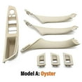 thumbnail image 1 of Cubierta de manija de puerta interior de coche, color beige y negro, de carbono, para BMW Serie 5 F10 F11 F18 2009-2017, volante a la izquierda, s202412246378, 1 of 5